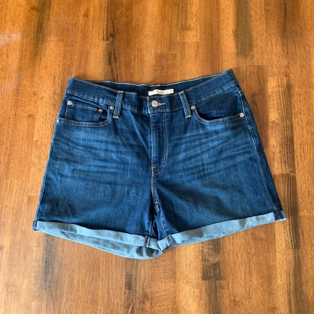 Levi's Dark Blue Jean Shorts 31 for Women